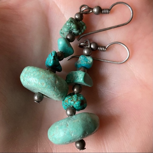 Turqouise Drop Earrings - Picture 2 of 5